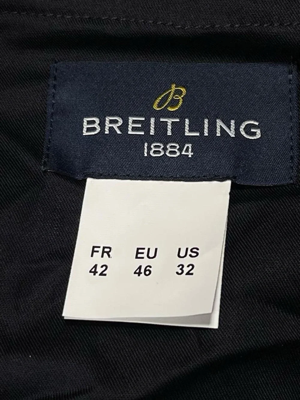 Breitling 1884 Black Chino Pants Men’s Size W32 L31 Golf Trousers Stretch